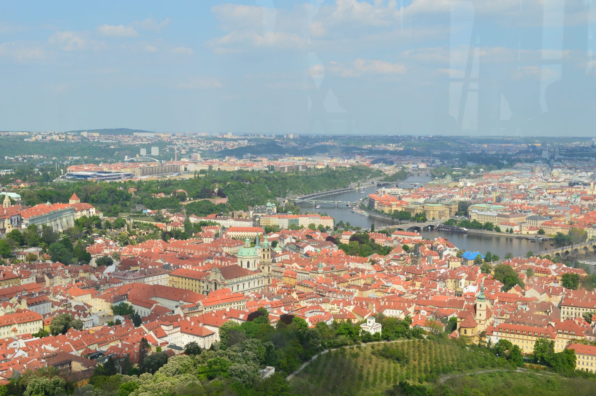 Uitzicht Petrin heuvel Praag