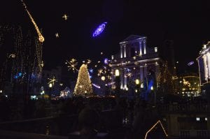 kerstlichten Ljubljana