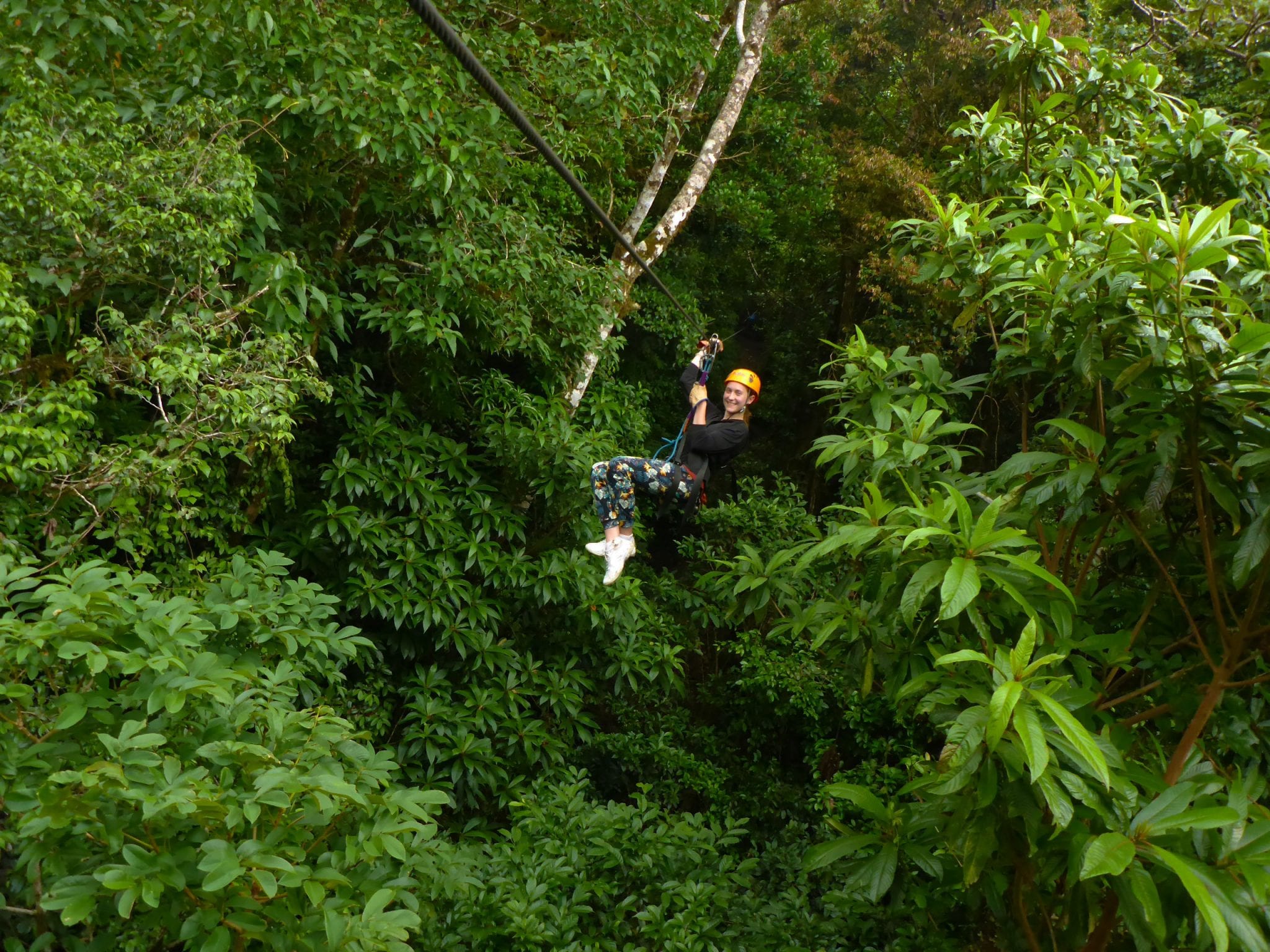 Ziplinen ziplining in Costa Rica