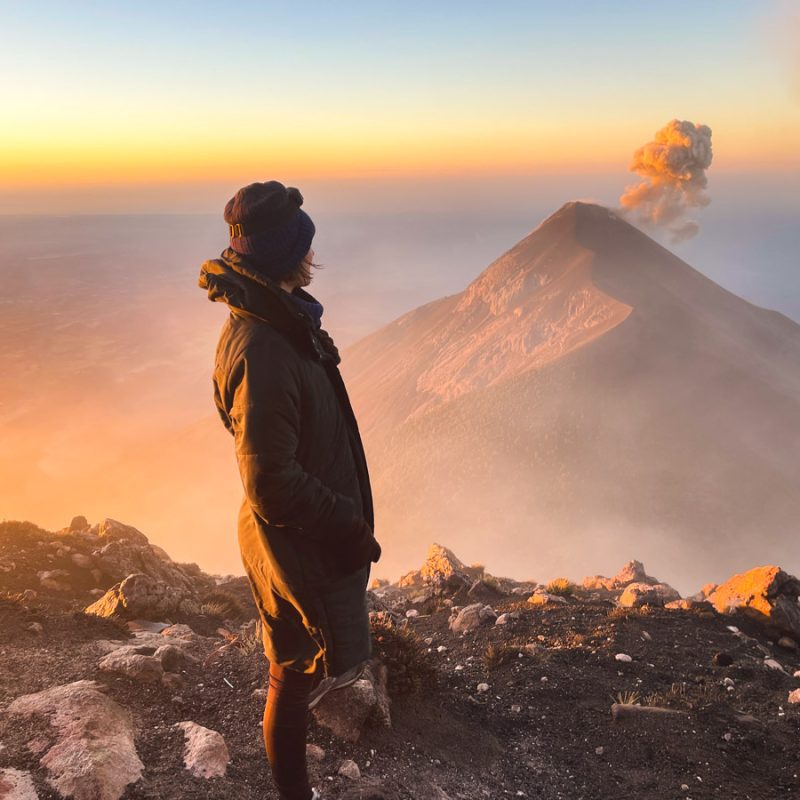 Acatenango volcano summit